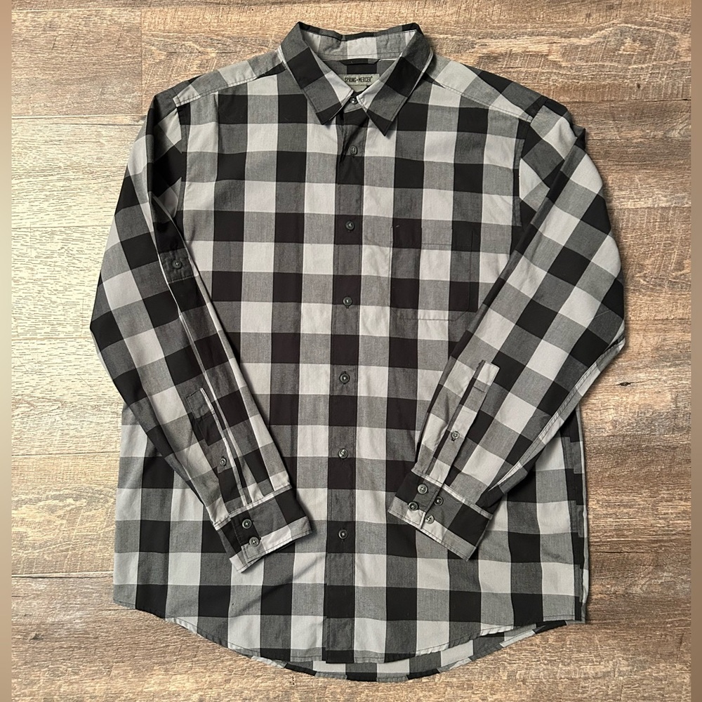 Men’s Spring + Mercer Plaid Dress Shirt